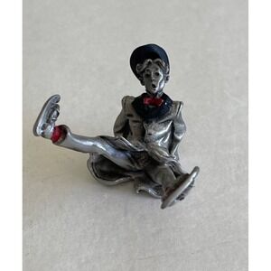 Freddy Fallen Figure Skater 1987 Hudson Pewter Villager #4206